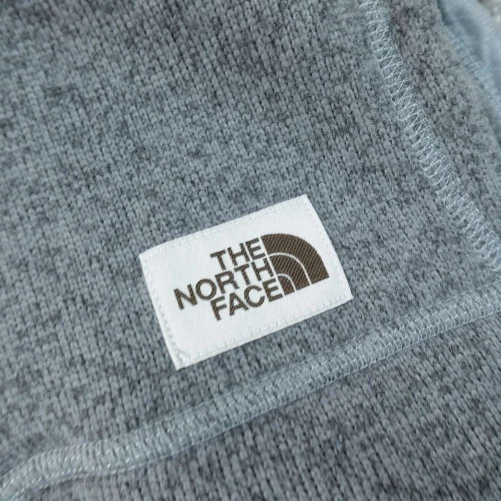 North Face Vest Mens‎ L Gray Fleece Full Zip Gordon Lyons Outdoor Hiking Jacket